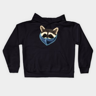 Cute Masked Raccoon Kids Hoodie